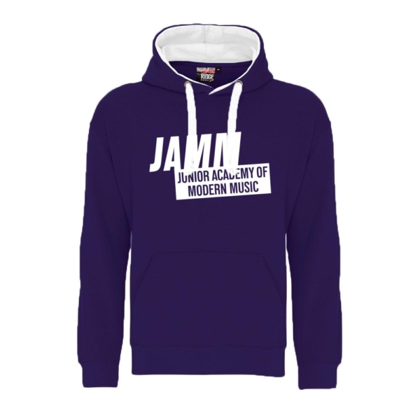 Purple & White JAMM Kids Hoodie